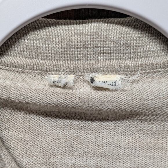 70s / 80s Striped Collared Long Sleeve Polo Shirt - Picture 6 of 6